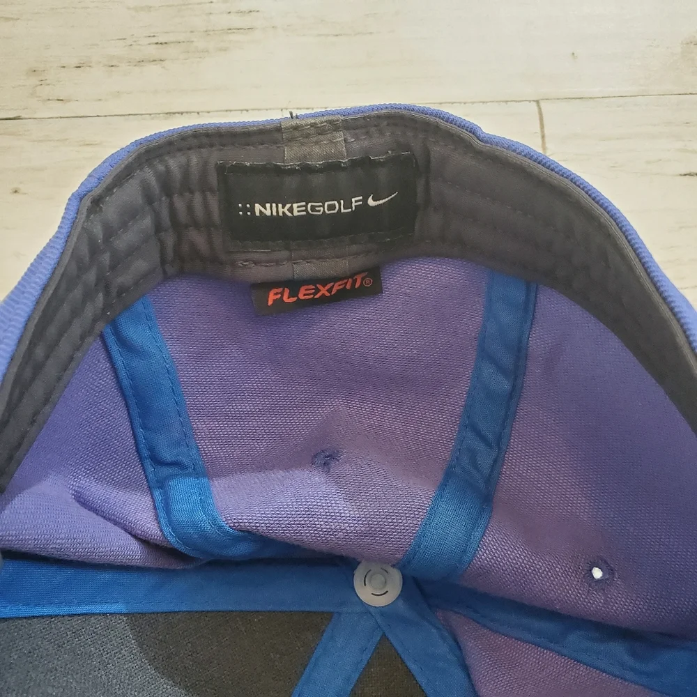 Nike golf 20xi flexfit hat purple blue and gray like‎ new